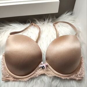 🤑Vintage GUC Victoria's Secret Dream Angels Push Up Adjustable Bra, Nude, 36D